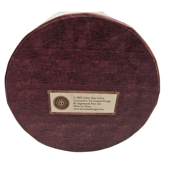 Kim Lewis Tri Coastal Design Snowman Wine Bottle Container‎ Christmas Decor - Picture 6 of 9